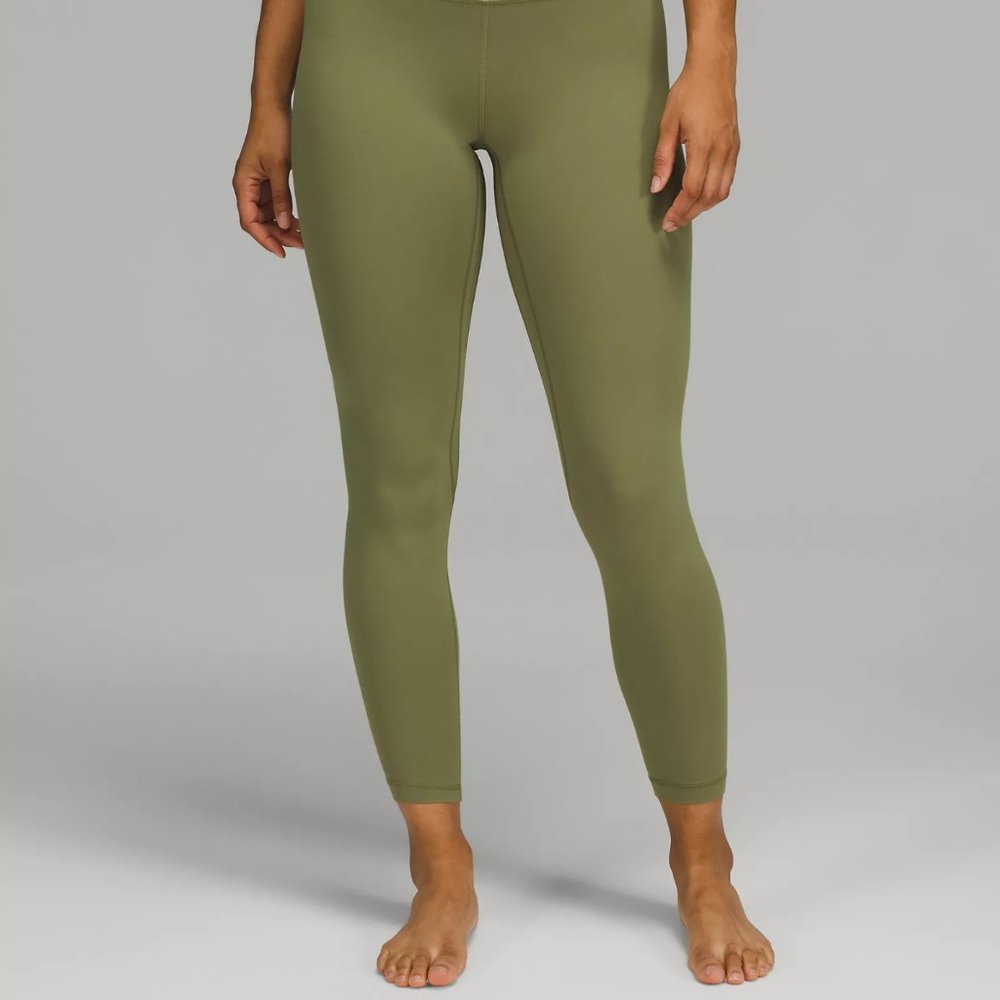 NWT Lululemon Align High Rise 25" Bronze Green Size 2